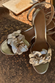 Gold Metallic Flower Heel