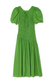 Green Shirred Nara Dress