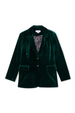 Emerald Velvet Blazer