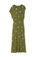 Khaki Shell Midi Dress