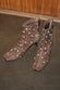 Chocolate Studded Suede Boots