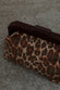 Lucia Leopard Denim Bag