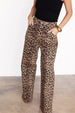 Leopard Lucia Scallop Detail Jeans