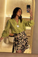 Model wearing Leopard Mini Jaspre Skirt 