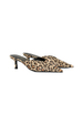 Leopard Heel Mules