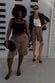 Leopard Lucia Scallop Pocket Long Shorts