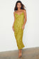 caption_Model wears  Lime Sequin Slip Dress in UK size 10 / US 6
