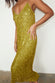 caption_Model wears  Lime Sequin Slip Dress in UK size 10 / US 6