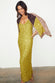 caption_Model wears  Lime Sequin Slip Dress in UK size 10 / US 6