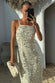 Cream Mirror Taliah Midi Dress