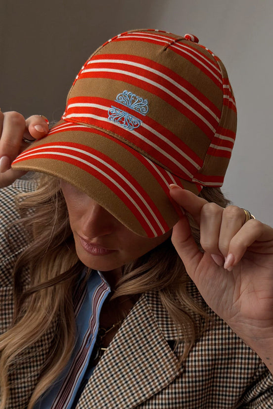 Multi Stripe Cap with NFD embroidery