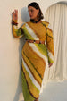 caption_Model wears Green Ombre Alba Dress  in UK size 18/ US 14