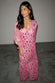  caption_Model wears Pink Jacquard Harmony Dress in UK size 8/ US 4