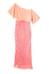 Pink and Red Jacquard Tilly Dress