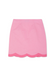 Pink Scallop Mini Jaspre Skirt