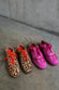 Pink and Red Leather Trainer