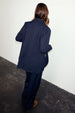 Navy Pinstripe Taylor Blazer