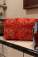 Red Bandana Reversible Make Up Bag