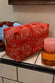 Red Bandana Reversible Make Up Bag