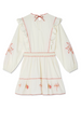 Cream And Red Pollenca Mini Dress