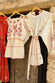 Cream And Red Pollenca Mini Dress