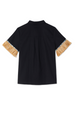 Black Raffia Shirt