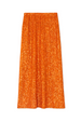 Orange Sequin Dorris Skirt