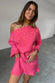 caption_Model wears Pink Safari Mini Tilly Dress in UK size 8/ US 4