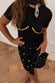 Black Crochet Shell Wrap Skirt