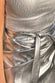 caption_Model is 5ft6 and wears Silver Vegan Leather Skirt in UK 8 / US 4