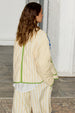 caption_Model wears Stripe Quilted Jacket in size M