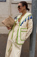 caption_Model wears  Stripe Quilted Jacket in size S