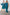 Thumbnail for Teal Vegan Leather Mini Jaspre Skirt Petite