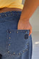 Blue Studded Barrel Jeans