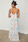White Island Cross Stitch Maxi Dress