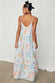 White Island Cross Stitch Maxi Dress