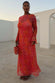 Coral Fawn Poppy Aria Dress Petite