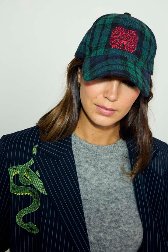 Navy Tartan NFD Cap