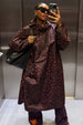 Dark Leopard Rain Mac