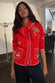 Red Mystical Knit Bandana