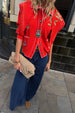 Red Mystical Knit Bandana