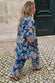 Denim Paisley Belted Shacket