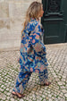 Denim Paisley Belted Shacket