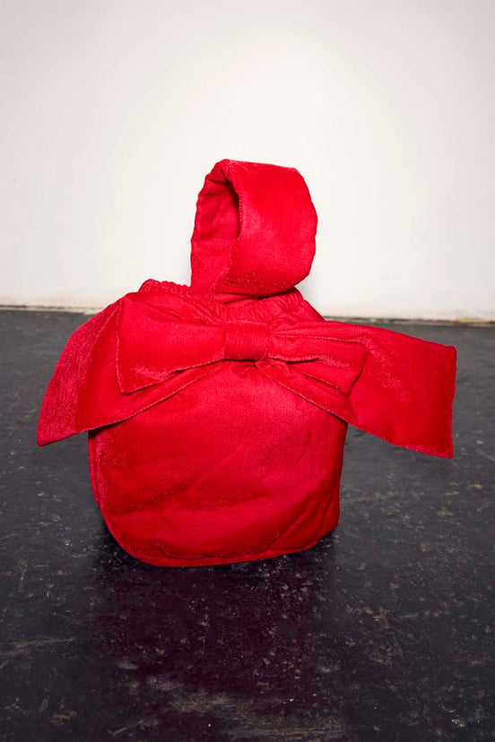 Red Velvet Bow Bag