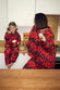 Kids Red Bow Cotton Button Through Pyjamas