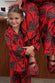 Kids Red Bow Cotton Button Through Pyjamas