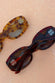 Red Wiggle Arm Acetate Sunglasses