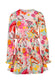 Pink Lucky Print Mini Dress