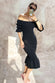 Black 3/4 Sleeve JoJo Midi Dress - nfd-demo-dev