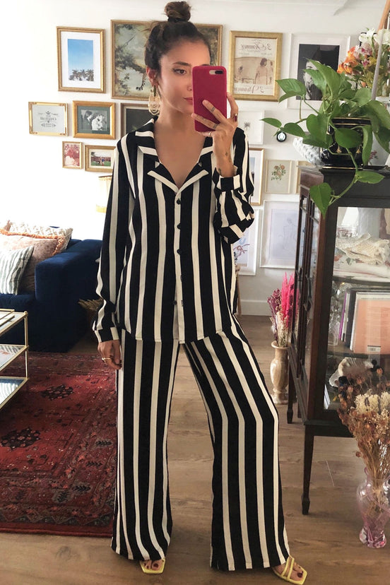Black and White Stripe Trouser - nfd-demo-dev